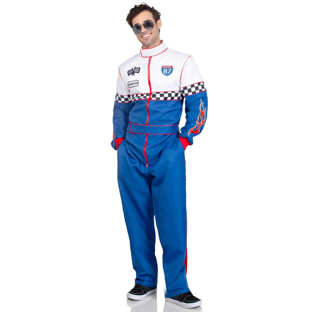 Leg Avenue - Speedway Racer Jumpsuit Kostuum - Multicolours